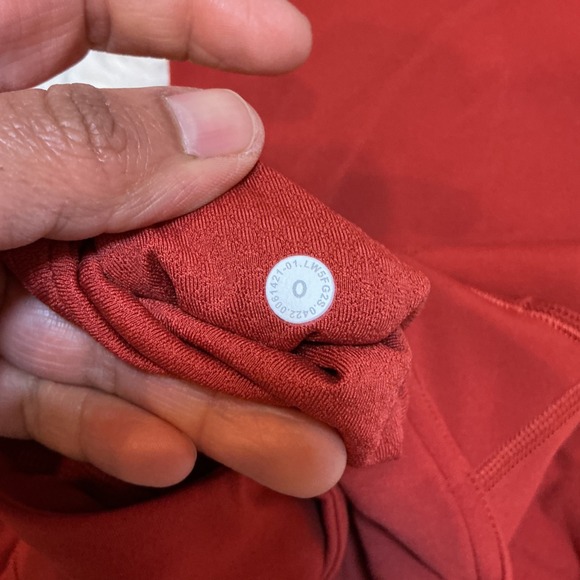 Lululemon Groove Super-High-Rise Flared Pant Womens 0 Red Excellent Nulu Yoga - Picture 5 of 6